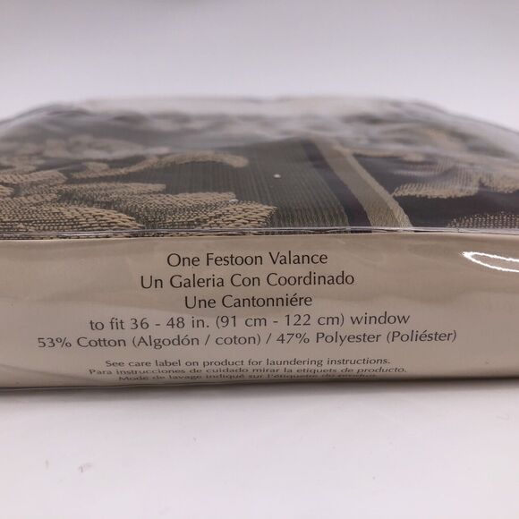 Dan River Kiara Festoon Window Valance Marquis Home Collection #553601 NIP NEW - Picture 5 of 8